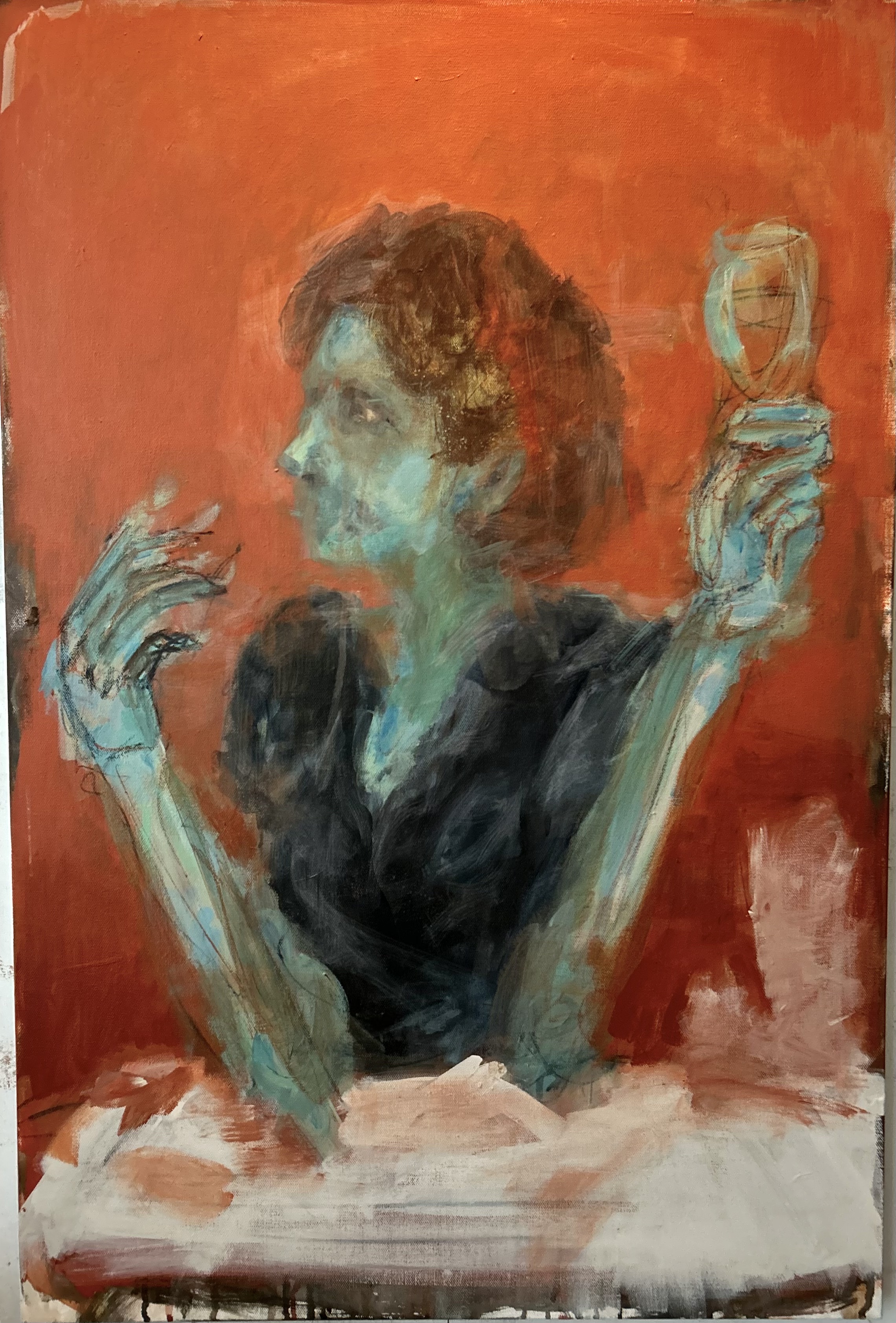 Waiting painting